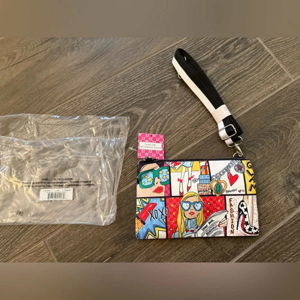 Brighton Pop Art Wristlet Clutch / crossbody /‎ Multi purpose